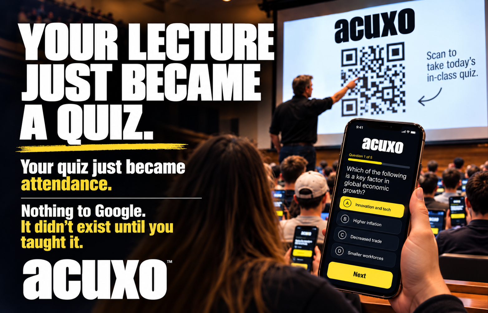 Your lecture just became a quiz